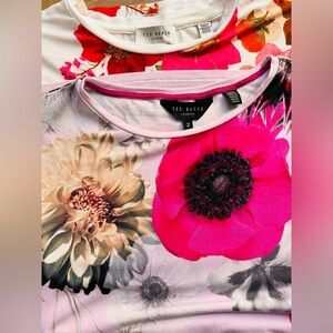 Ted Baker London Floral Fitted Tees Lot | Size 2 (US 6) | Gilesa & Bellary
